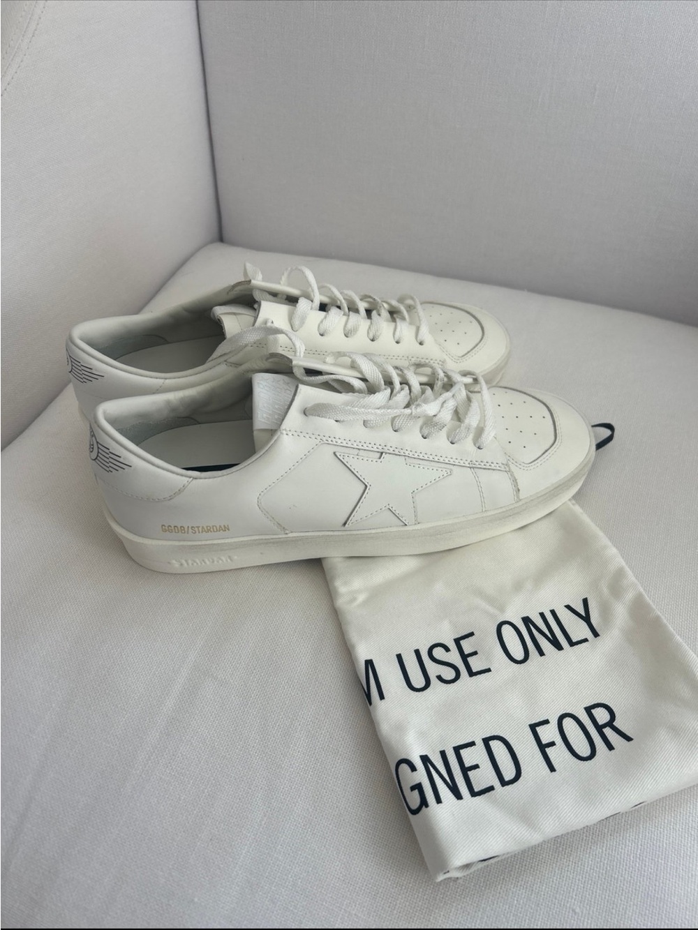 Golden Goose White Low-Top Sneakers size 40